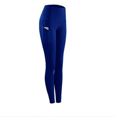 High Waist Slim Sports Leggings Women Xl Size - Navy Blue