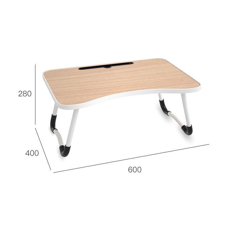 Adjustable Folding Laptop Desk - Non-Slip W-Shaped Legs Square Pattern Portable Cloud Design - Hcb5115E