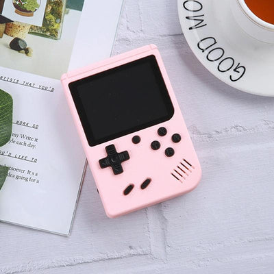 500 Classic Games Mini Handheld Console For Kids - 3.0 Inch Retro Macaron Design With Av Output - Pink