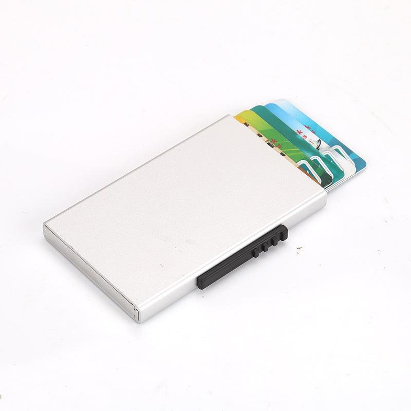 Aluminum Rfid Blocking Credit Card Holder - Gray
