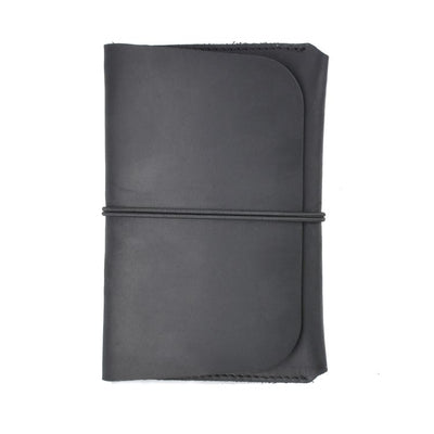 Retro Passport Wallet For Travel Crazy Horse Skin - Coffee