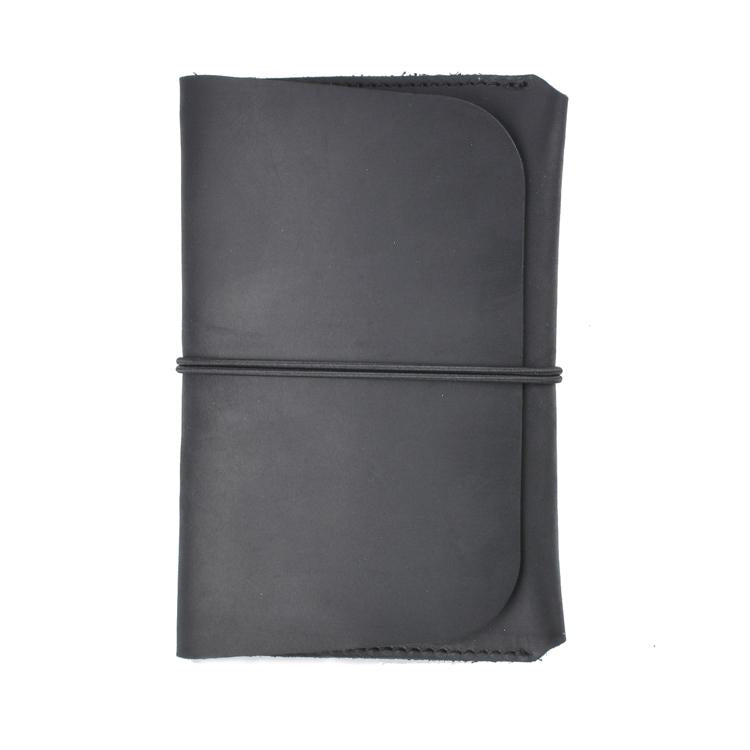 Retro Passport Wallet For Travel Crazy Horse Skin - Coffee