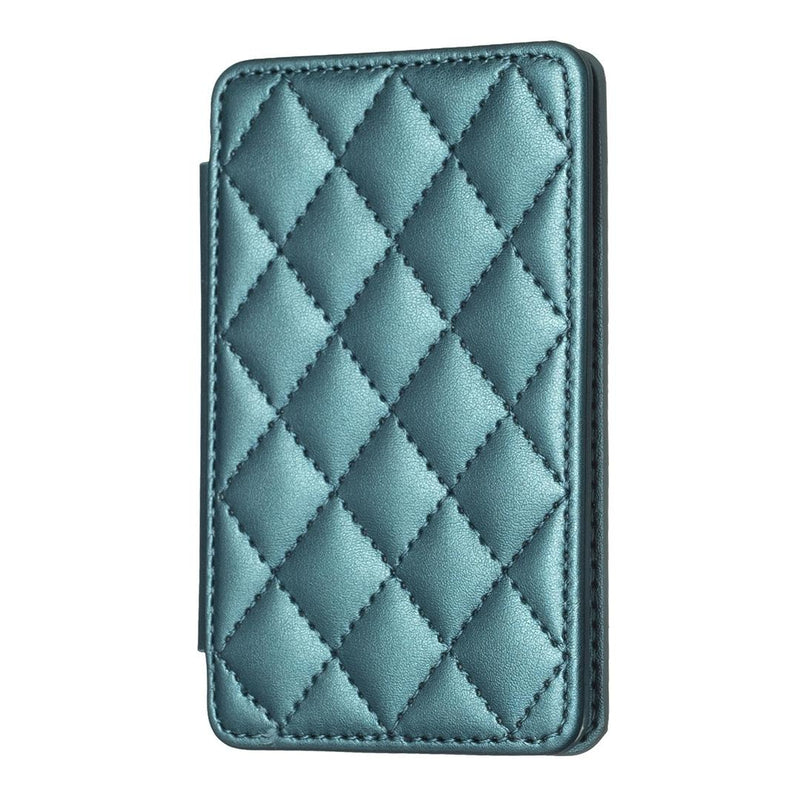 Rhombus Pattern Card Bag Back Sticker For Mobile Phones - Green