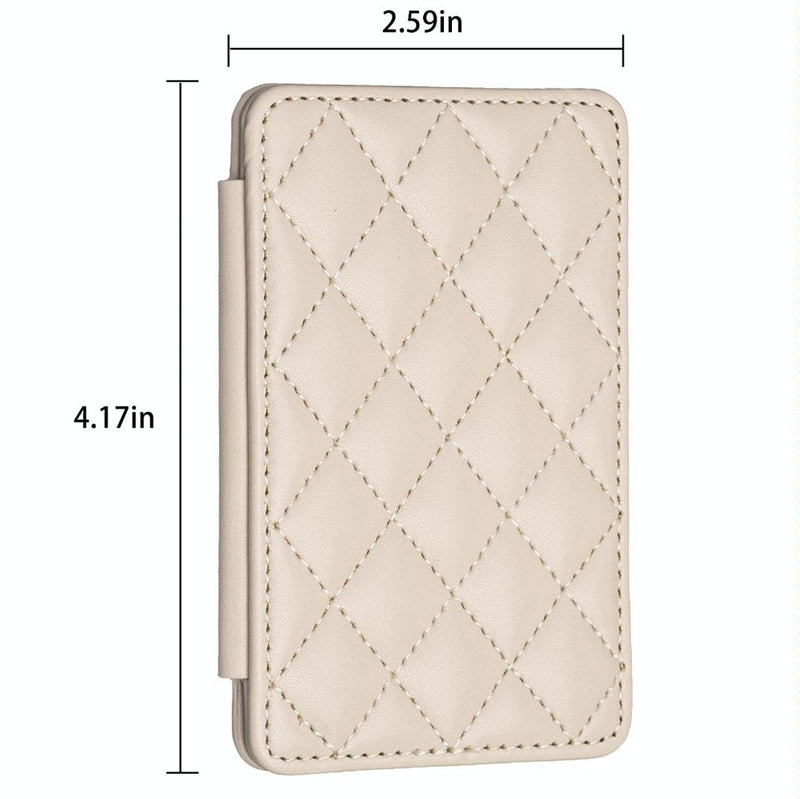 Rhombus Pattern Card Bag Back Sticker For Mobile Phones - Green
