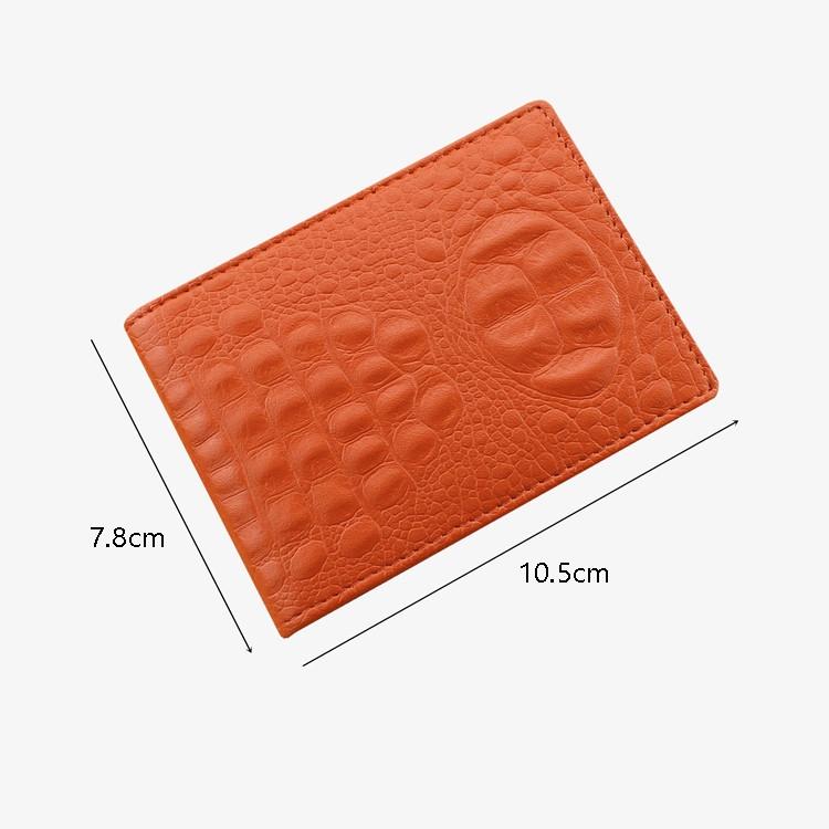 Universal Crocodile Pattern Driver License Cover With Card Slot - Pink