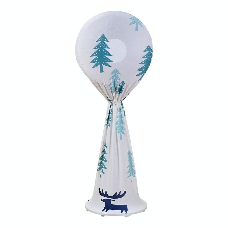 Fan Dust-proof Cover for Household Floor - Blue Triangle