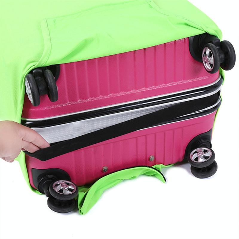Yellow Elastic Luggage Dust Cover - Size l