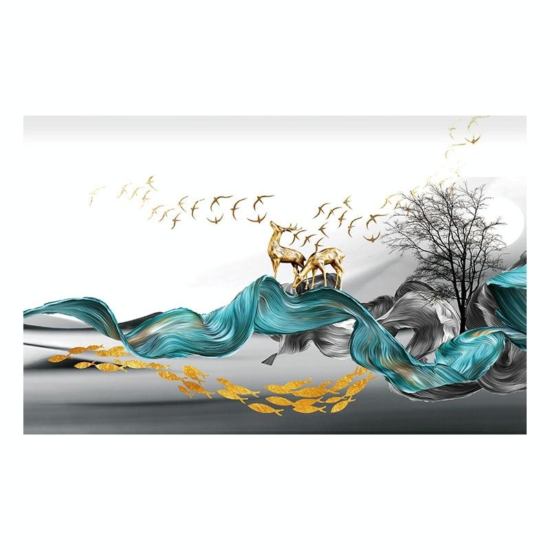 52 Inch Dust-Proof Tv Cover For Household Use - Gold Elk