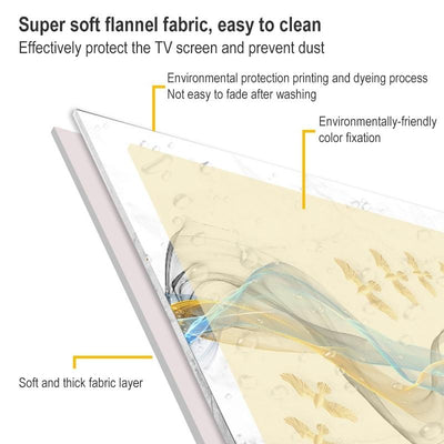 52 Inch Dust-Proof Tv Cover For Household Use - Gold Elk