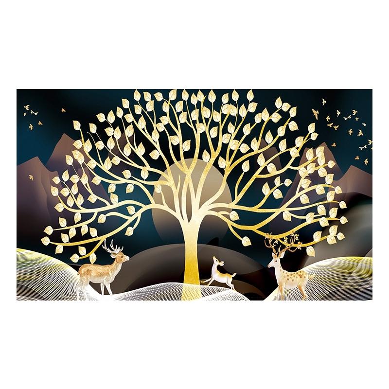 52 Inch Dust-Proof Tv Cover For Household Use - Gold Elk