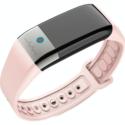 Smart Watch With Heart & Oxygen Monitoring Colour Screen Ip67 - Pink