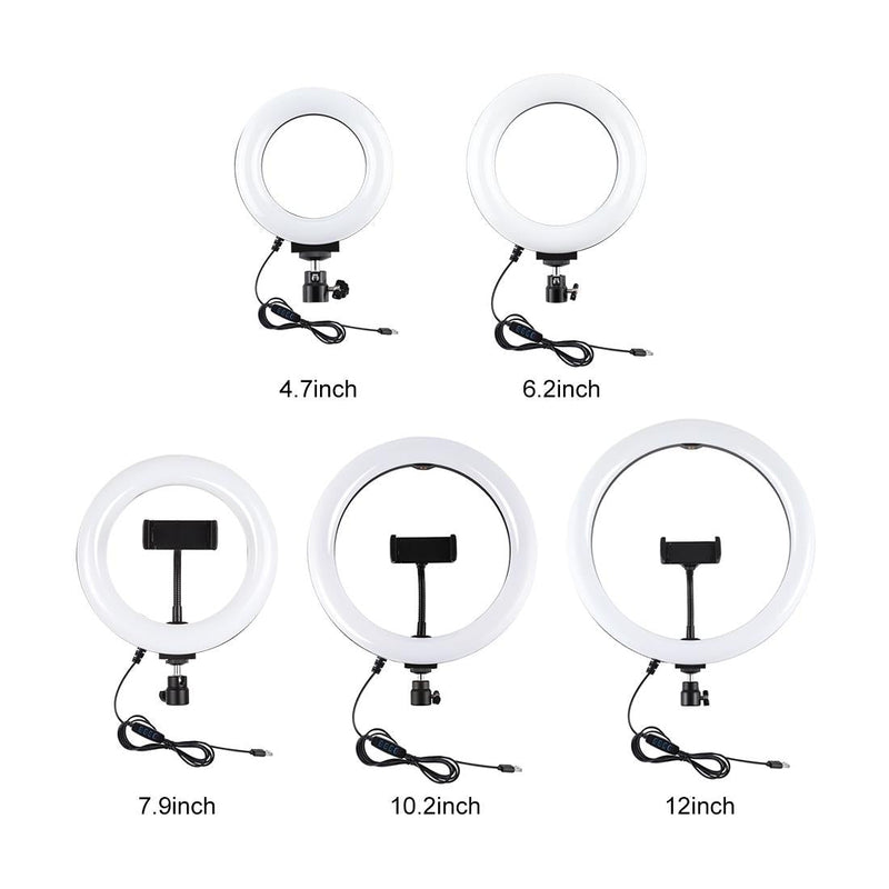 16cm Usb Led Ring Light with Tripod and 3 Modes - Pink