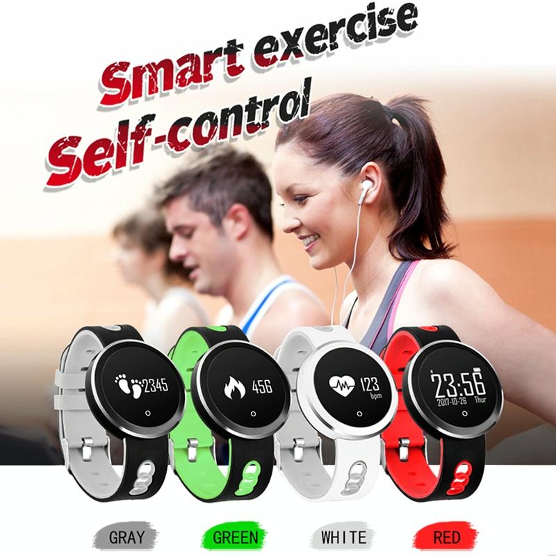 0.95 Inch Hd Oled Screen Display Bluetooth Smart Bracelet Ip68 Waterproof Support Pedometer / Sedentary Reminder / Heart Rate Monitor / Sleep Monitor Compatible With Android And Ios Phones - Green