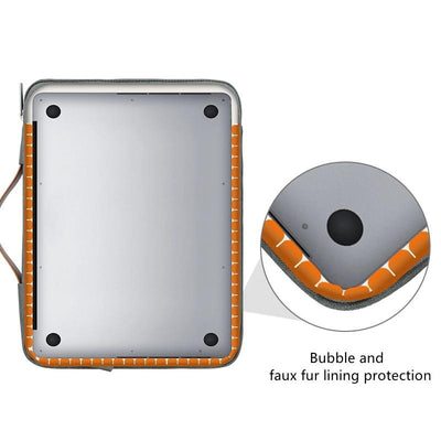 Waterproof Laptop Sleeve Bag With Zipper - Handheld - Green