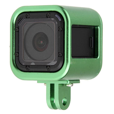 Aluminum Protective Cage For Gopro Session Cameras - Green