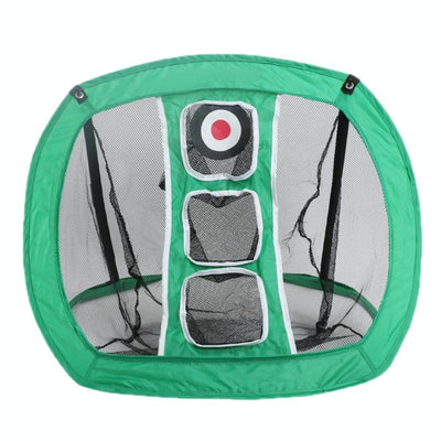 Foldable Square Golf Net for Indoor Practice - Black Red Net