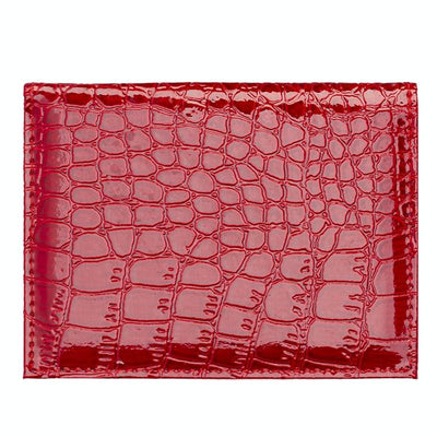 Pu Crocodile Pattern Card Holder Fits Cdc Documents - Gold