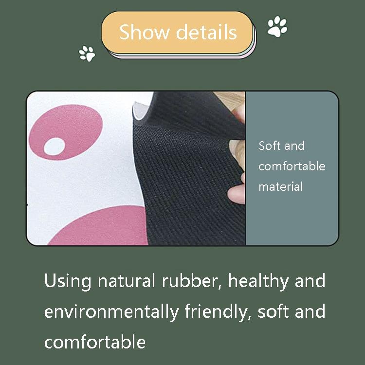 3 Piece Cute Cartoon Cat Claw Mouse Pad Set 280 X 250 X 3Mm - Pink Purple