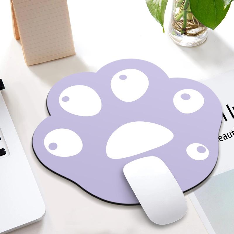 3 Piece Cute Cartoon Cat Claw Mouse Pad Set 280 X 250 X 3Mm - Pink Purple