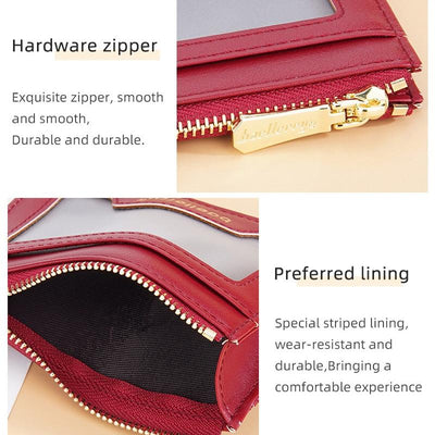 Light & Thin Card Bag Multifunctional Coin Purse - Brown