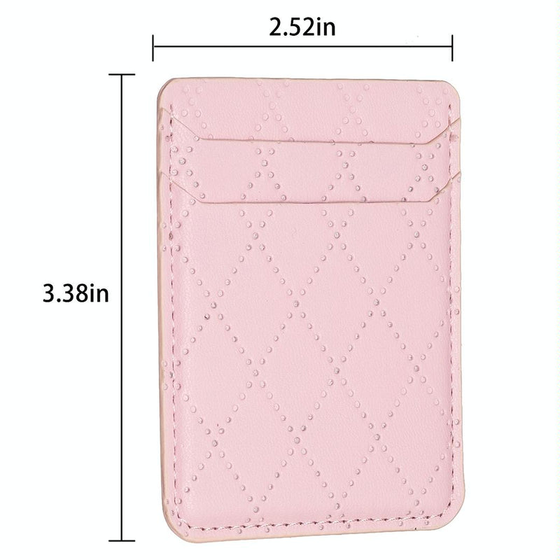 Diamond Lattice Card Bag Sticker For Mobile Phones - Purple