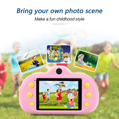 8mp Dual-lens Children Camera with 2.4 Screen Supports 32gb Tf Card - Green