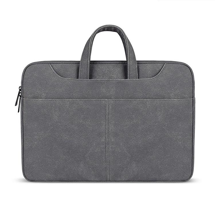 Waterproof Portable One-shoulder Handbag for 13.3 Laptops with Strap & Magic Stick - Dark Gray