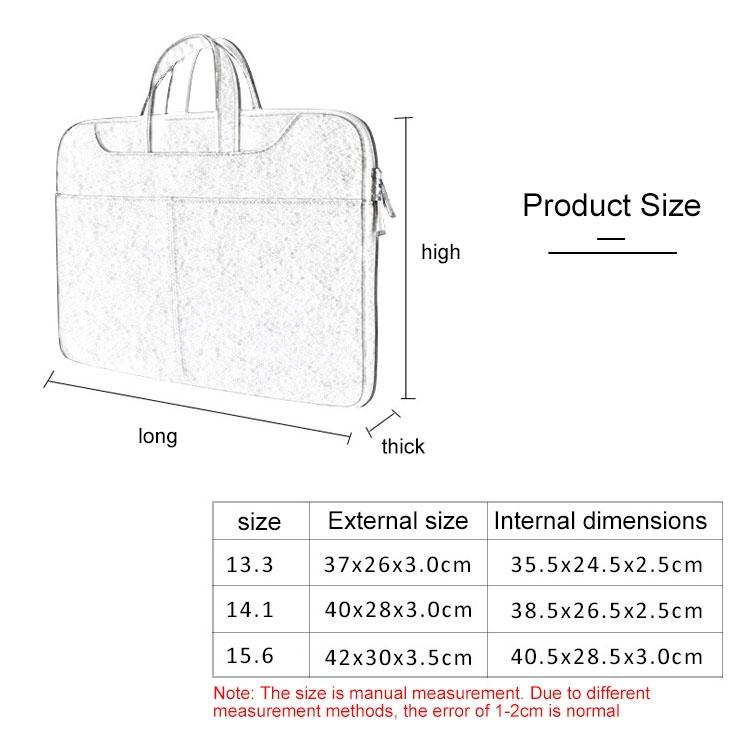 Waterproof Portable One-shoulder Handbag for 13.3 Laptops with Strap & Magic Stick - Dark Gray