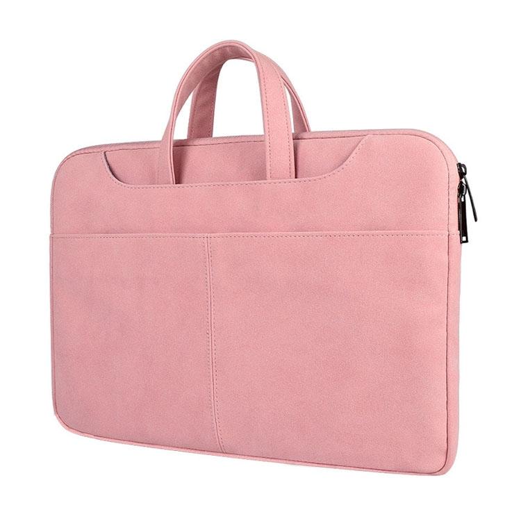 Waterproof Portable One-shoulder Handbag for 13.3 Laptops with Strap & Magic Stick - Dark Gray