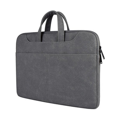 Waterproof Portable One-shoulder Handbag for 13.3 Laptops with Strap & Magic Stick - Dark Gray