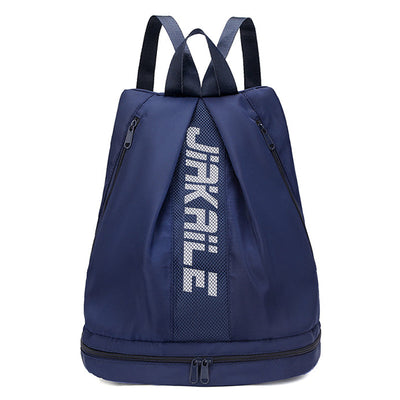 Vibe Geeks Water Resistantion Sports Backpack Gym Bag with Shoes Compartment - Navy