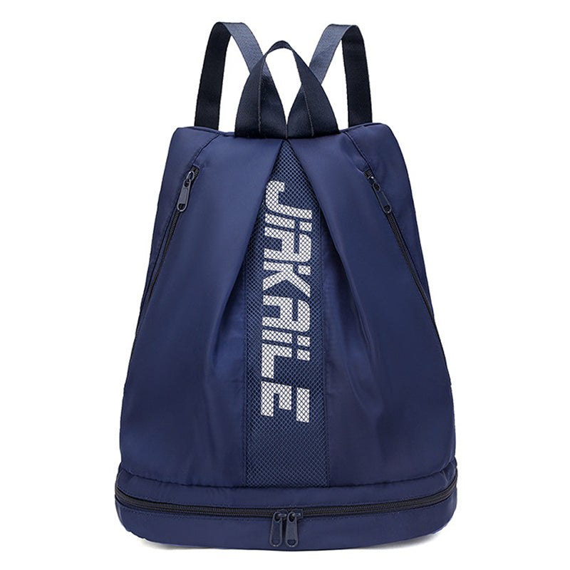 Vibe Geeks Water Resistantion Sports Backpack Gym Bag with Shoes Compartment - Navy