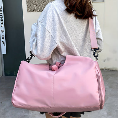 Vibe Geeks Large Capacity Dry and Wet Separation Wear-resistant Sports Fitness Storage Bag - Blue