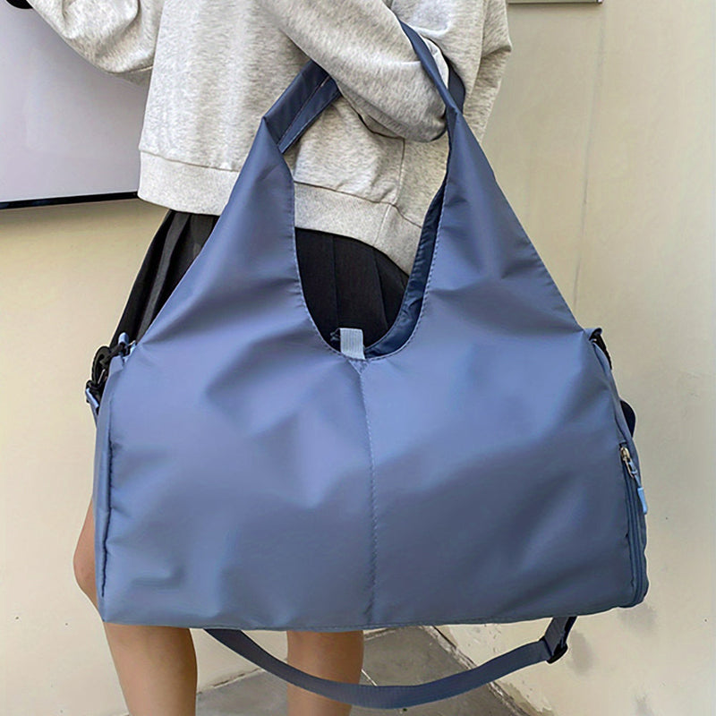 Vibe Geeks Large Capacity Dry and Wet Separation Wear-resistant Sports Fitness Storage Bag - Purple