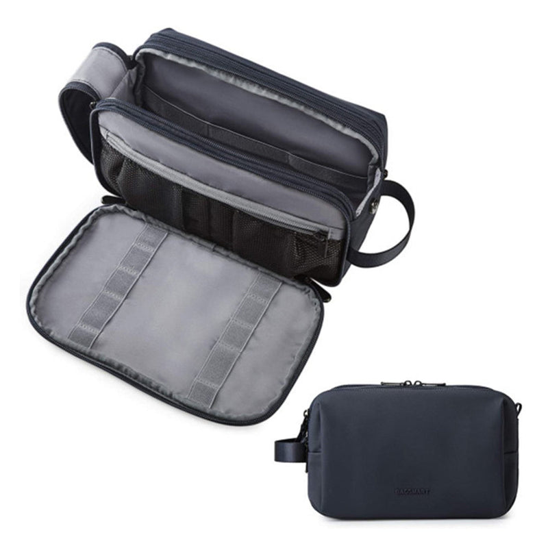 Vibe Geeks Water Resistant Travel Toiletry Organizer Bag - Navy