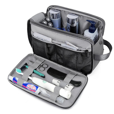Vibe Geeks Water Resistant Travel Toiletry Organizer Bag - Navy