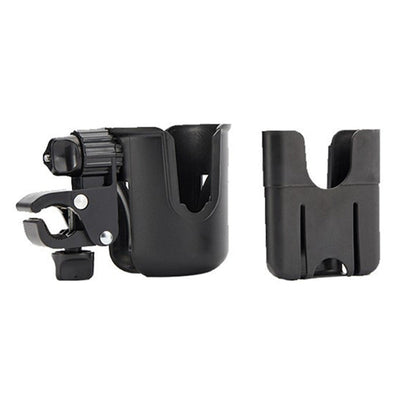 Vibe Geeks Convenient 2-in-1 Stroller Cup and Phone Holder for On-the-go Parenting - White