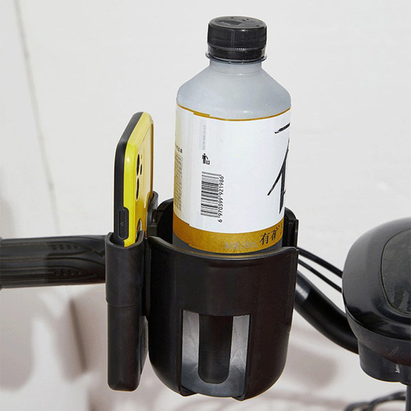 Vibe Geeks Convenient 2-in-1 Stroller Cup and Phone Holder for On-the-go Parenting - White