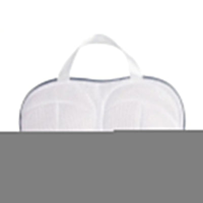 Vibe Geeks High Permeability Mesh Bra-shaped Lingerie Laundry Bags with Handle and Zipper - Grey