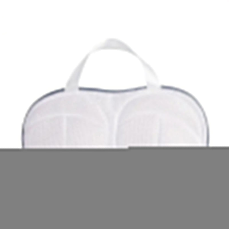 Vibe Geeks High Permeability Mesh Bra-shaped Lingerie Laundry Bags with Handle and Zipper - Grey