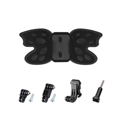 3-Way Pivot Arm Butterfly Helmet Mount For Gopro Hero12 - Fluorescent Green