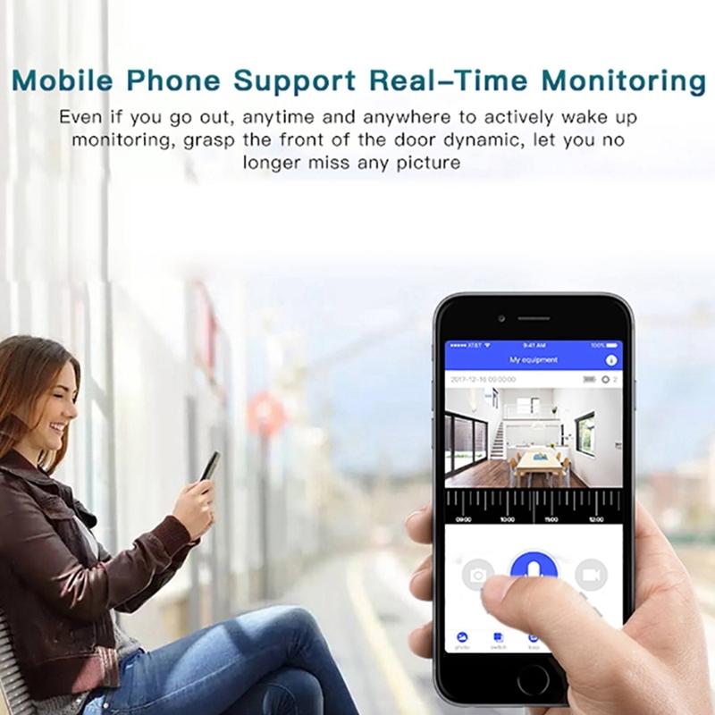 Smart Wifi Video Doorbell With Night Vision - Remote Monitoring