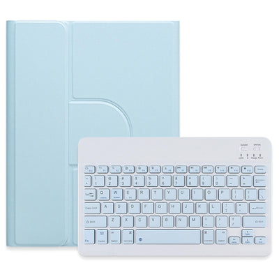 360 Degree Rotatable Bluetooth Keyboard Leather Case - Square Button - Pink - For Ipad 10Th Gen 10.9 2022