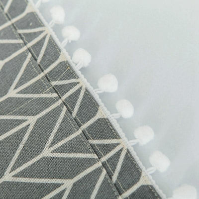 Universal Cotton Linen Microwave Dust Cover - Grey Dandelion