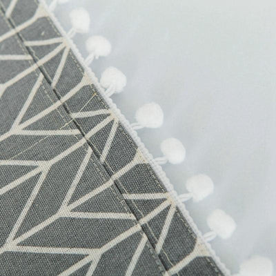 Universal Cotton Linen Microwave Dust Cover - Grey Dandelion
