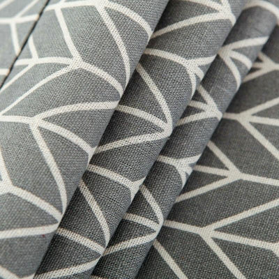 Universal Cotton Linen Microwave Dust Cover - Grey Dandelion