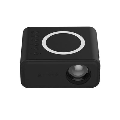 Portable Mini Projector For Home Use - Compatible With Mobile Devices - Black
