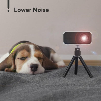 Portable Mini Projector For Home Use - Compatible With Mobile Devices - Black