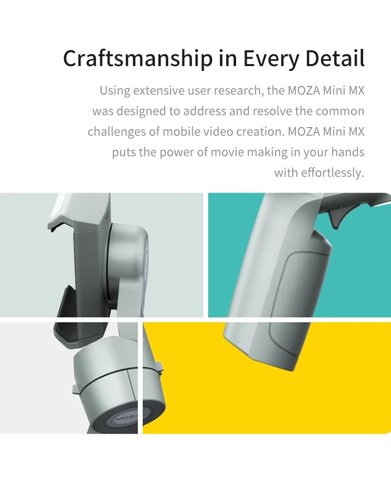 Foldable 3-axis Gimbal for Action Camera and Smartphone - Grey