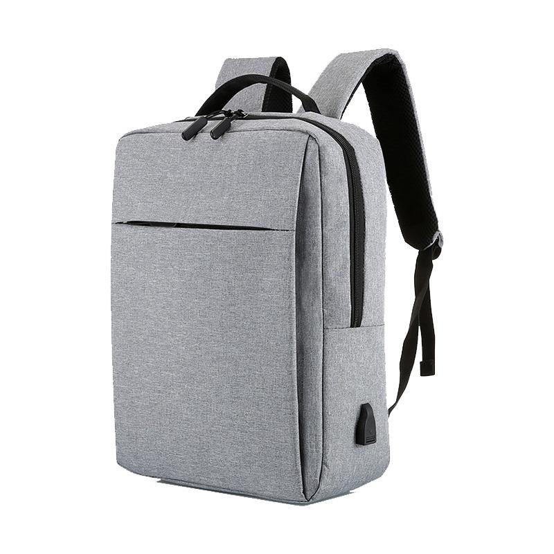 15.6 Laptop Backpack With Usb Charging - Waterproof Oxford Cloth Large Capacity - Grey